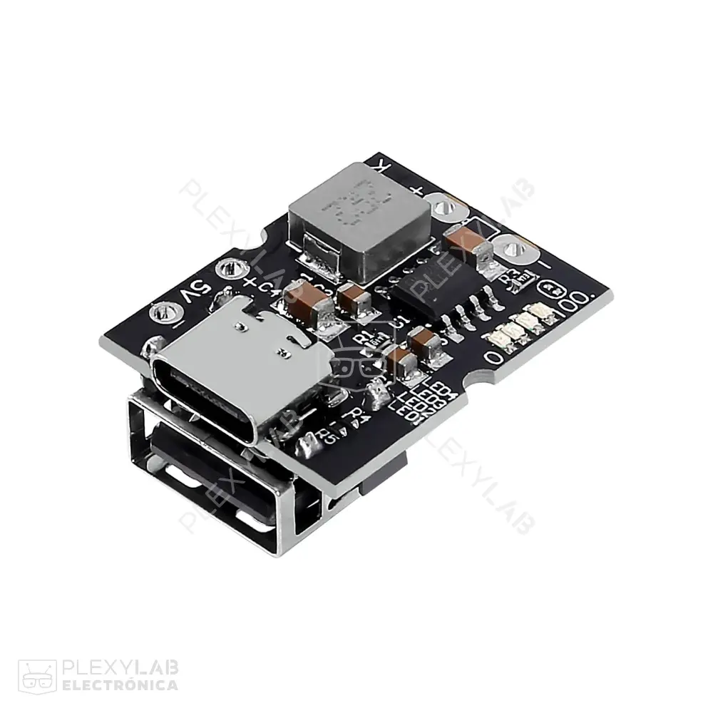 SM5308 Módulo step up cargador de batería de Litio USB Tipo C de 5V 2A
