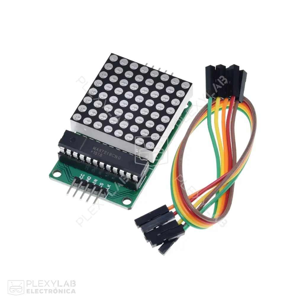 MAX7219 Módulo matriz de LEDs 8x8 5V cátodo común