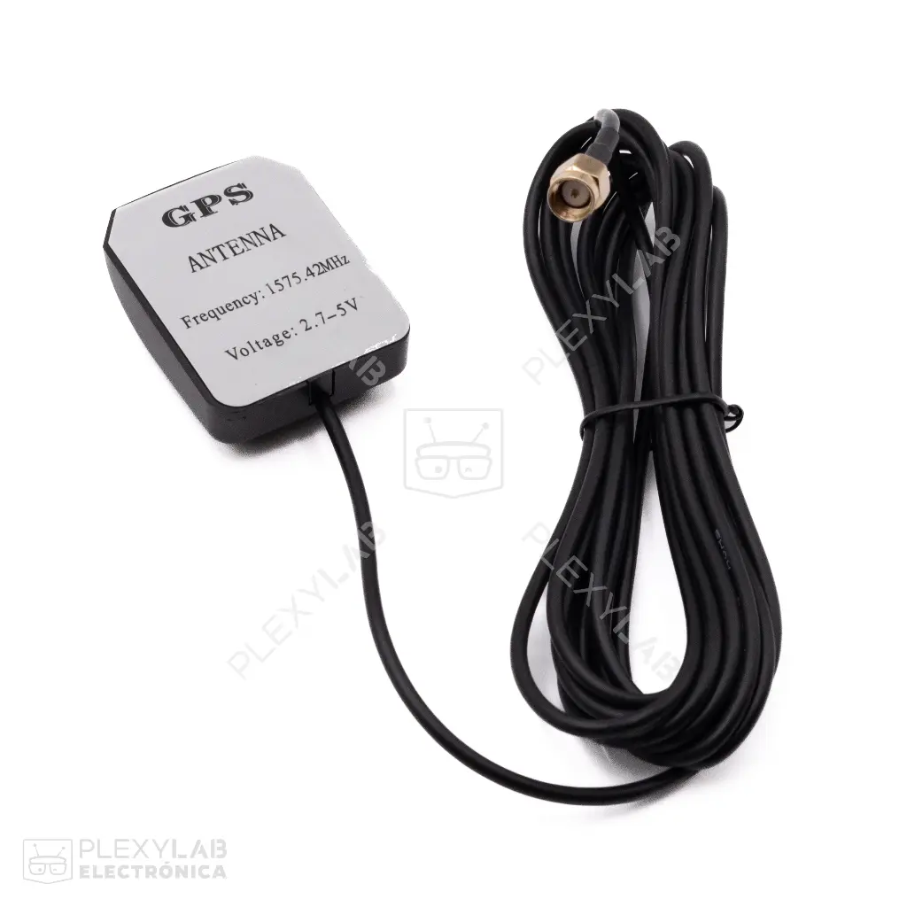 Antena para GPS con cable de 3 metros y conector macho