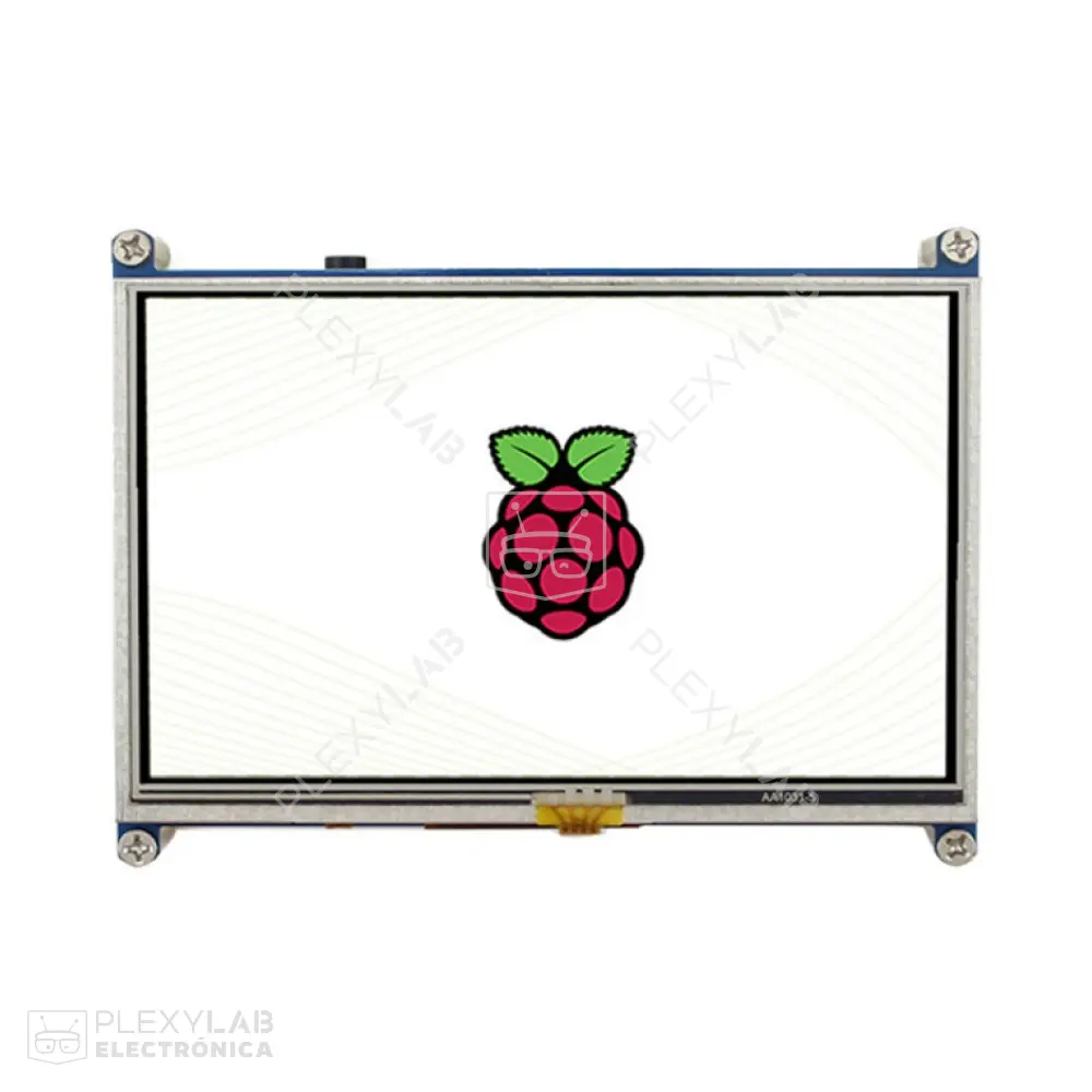 Pantalla LCD táctil resistiva de 5" de 800x480, compatible con Raspberry Pi 