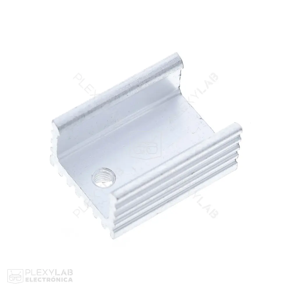 Disipador de calor de aluminio para encapsulado TO-220 de 20x15x10mm