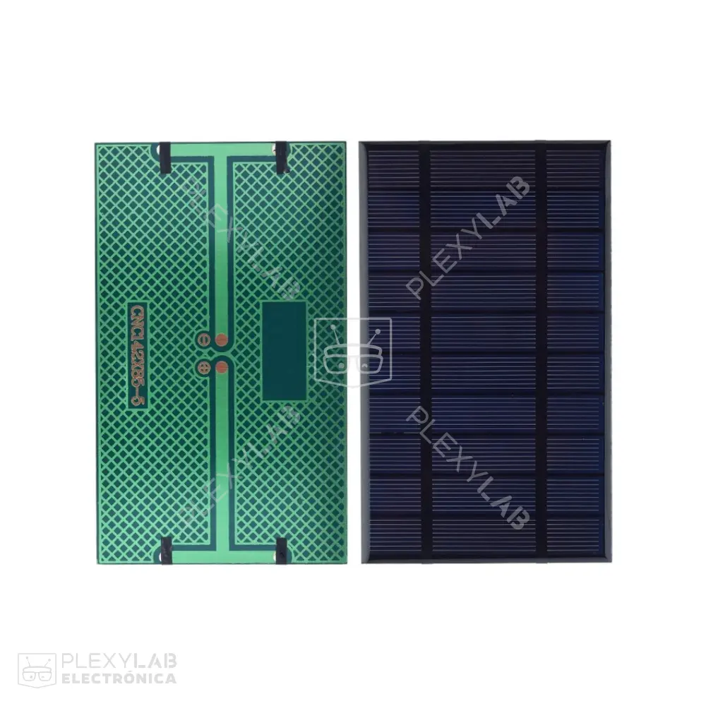 Panel Solar de 5V 2W 400mA policristalino de 142x85 mm 