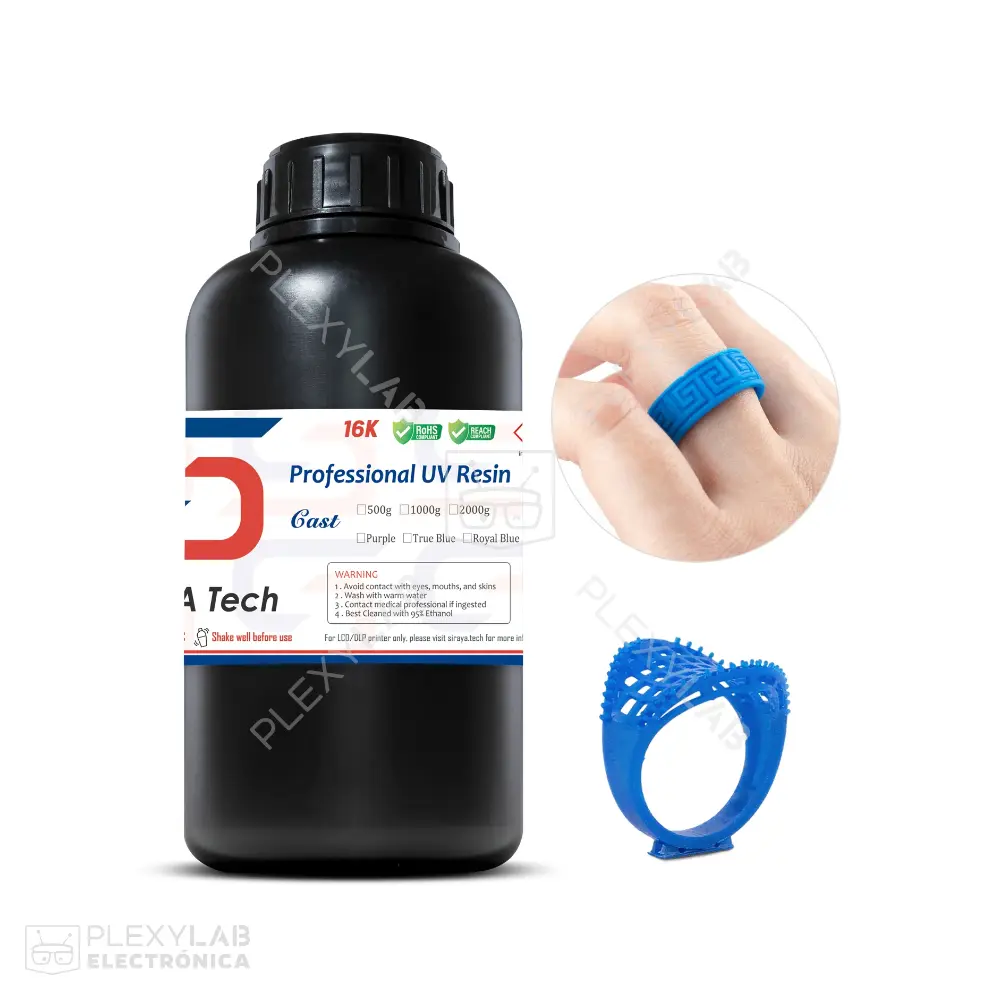 Resina calcinable con cera Siraya Tech Castable True Blue (Azul)