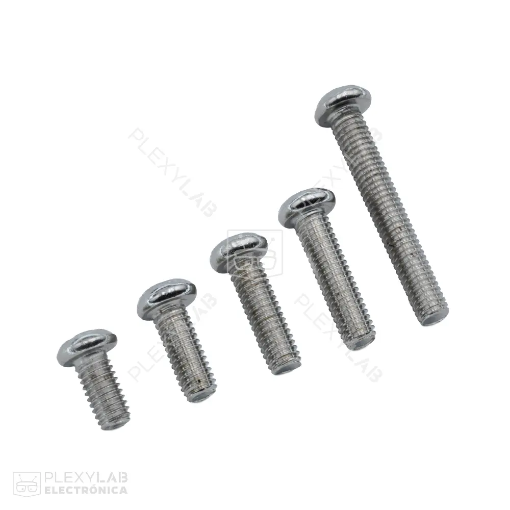 Tornillo M3 cabeza estrella (Phillips) acero niquelado DIN 7985 A 