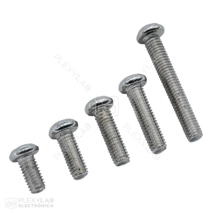 Tornillo M3 cabeza estrella (Phillips) acero niquelado DIN 7985 A 