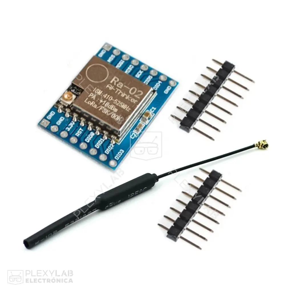 Módulo LoRa RA-02 con antena 433 MHz – Comunicación inalámbrica para Proyectos IoT