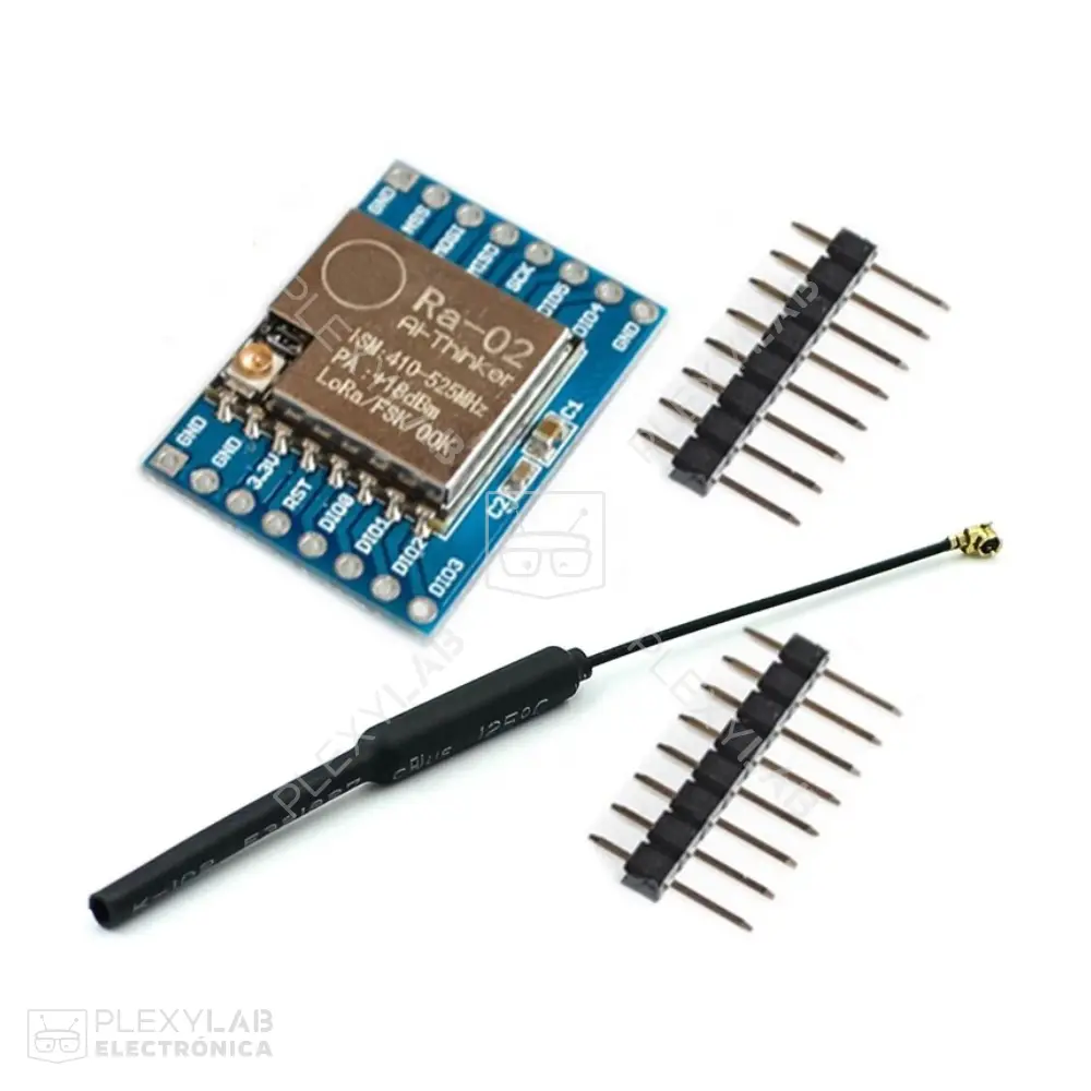 Módulo LoRa RA-02 con antena 433 MHz – Comunicación inalámbrica para Proyectos IoT