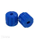 Par adaptadores para ruedas, llantas Minisumo (31x23 mm) de silicón con eje para motor TT