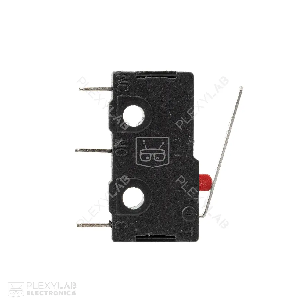 Micro switch fin carrera 20x10x6.5mm palanca de 16mm 125V-250V 5A