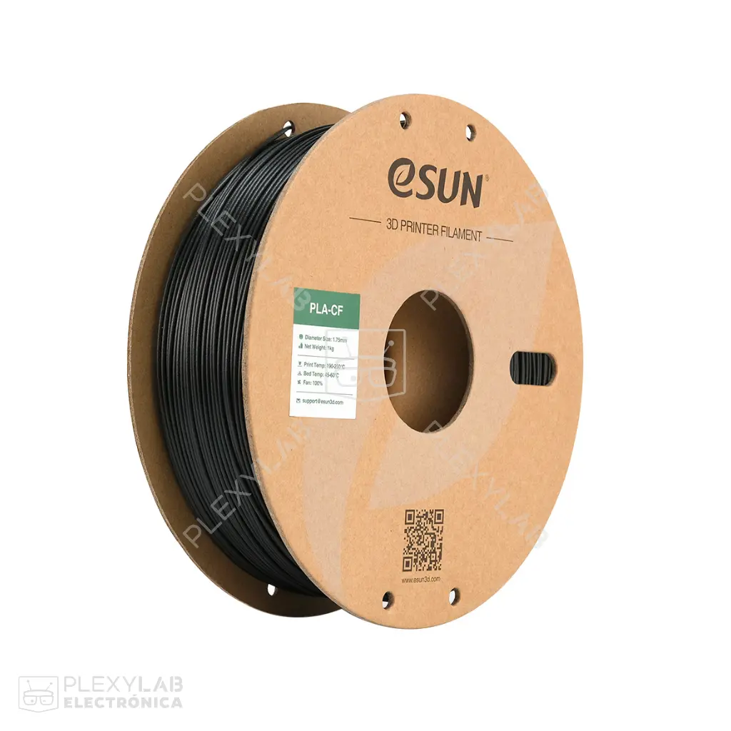 Filamento PLA-CF ESUN para impresión 3D, 1kg, 1.75mm