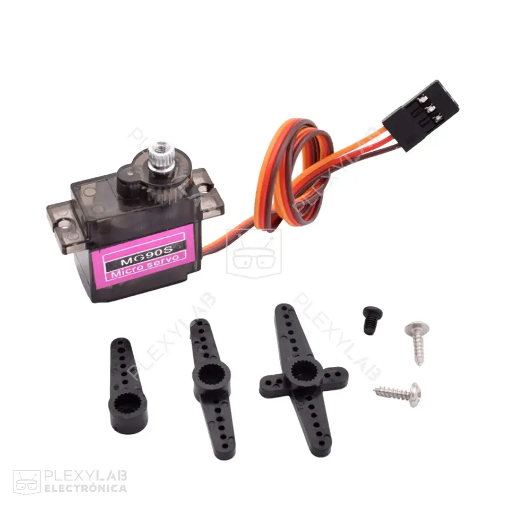 Micro servomotor MG90S engranajes de metal y plástico, 2.5 kg/cm