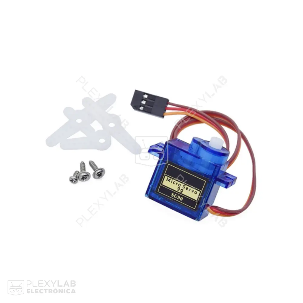 Micro servomotor SG90 engranajes de nylon, 1.4 Kg/cm